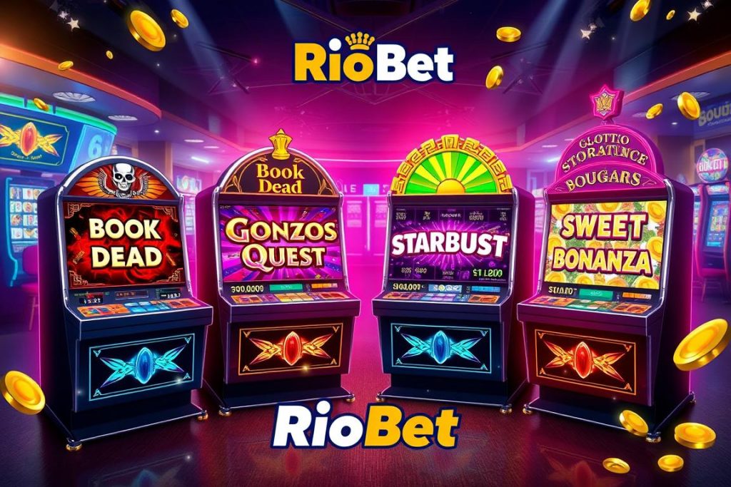 Слоты онлайн в RioBet - Book of Dead, Gonzo's Quest, Starburst, Sweet Bonanza